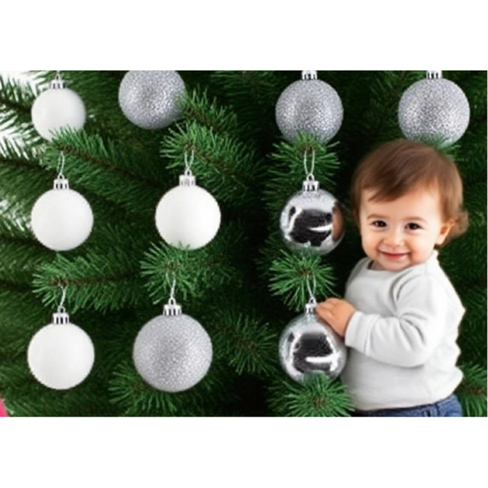 Relaxdays Set of Christmas Baubles