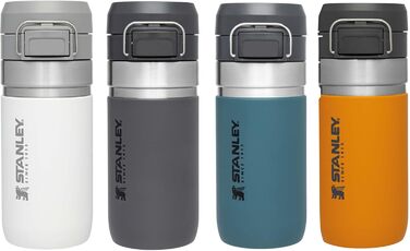 Фляга Stanley Quick Flip з нержавіючої сталі 0.47L - Термофляга, зберігає холод до 7+ годин, без BPA, для води, з кришкою-засувкою, витримує миття в посудомийній машині, Lagoon