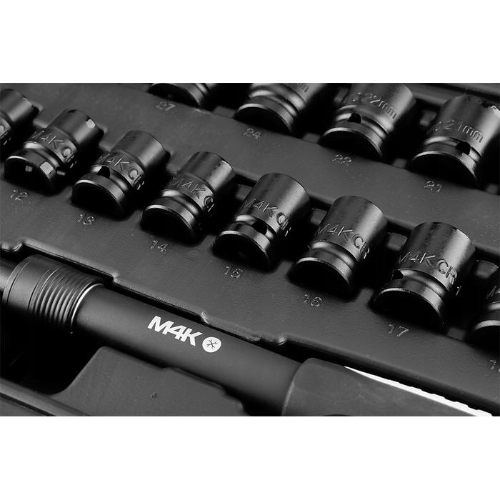 Набір ударних торцевих головок NEO TOOLS M4K, 31 предмет