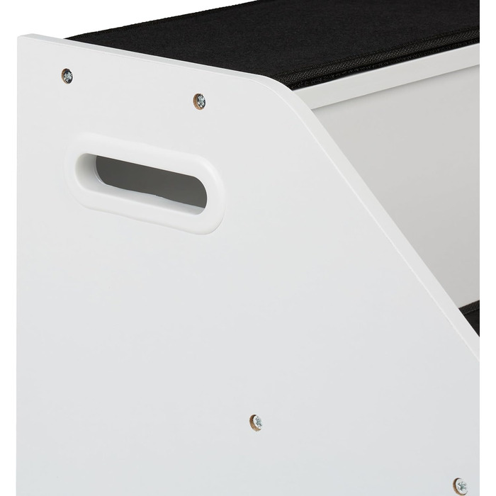 Сходинки для собак та котів Relaxdays, 3 сходинки, HBT 52,5x42x60 см, білий/чорний