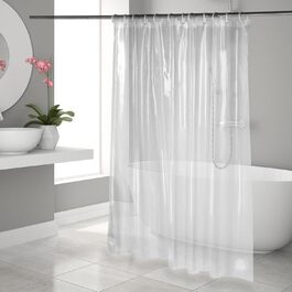 Шторка для душу OTRAKI 200x200 см, антигрибкова, EVA, прозора, без ПВХ, екологічна, 12 кілець