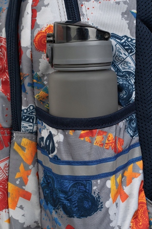 Багатовідсінковий шкільний рюкзак CoolPack, чорний, багатоколірний, 21 л