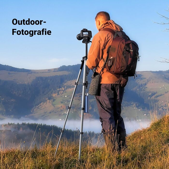 Штатив для камери UGREEN 53.5-175 см, легкий та портативний, з тримачем для смартфона та чохлом для DSLR, Canon, Nikon, Action Camera