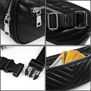 Жіночий гаманець UTO з PU шкіри, багатофункціональний на замку, клатч для телефону (1285, чорний)