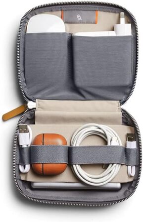 Bellroy Tech Kit Compact (Charger, Cables, Mouse, Power Bank, USB Keys, Dongles) - Slate