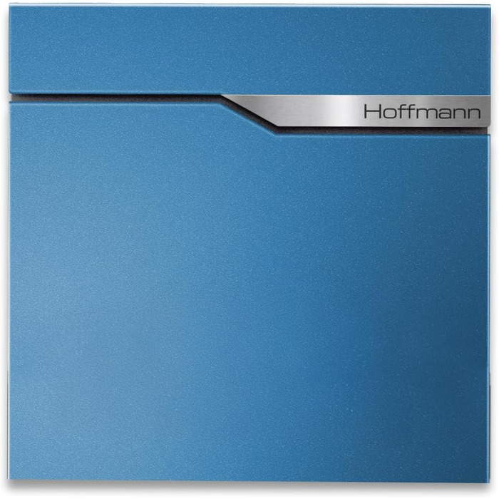 Поштова скринька Metzler антрацит з газетницею та табличкою для імені, RAL 7016, вулична, настінна, металева, стійка до корозії та погодних умов, сучасний дизайн 37x37x10.5 см