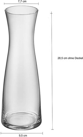 WMF Basic Replacement Glass Carafe 1l, Carafe, Glass Carafe without Lid, Glass