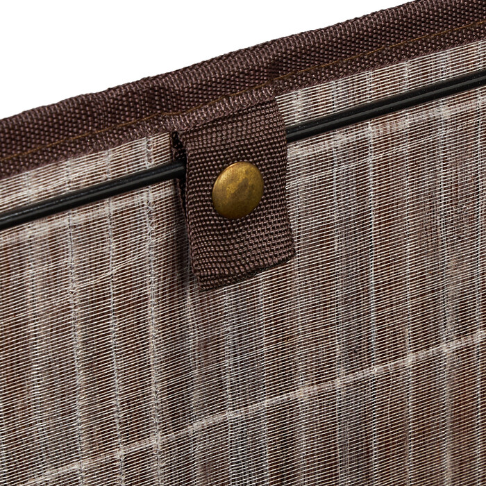 Relaxdays Brown Bamboo Storage Basket