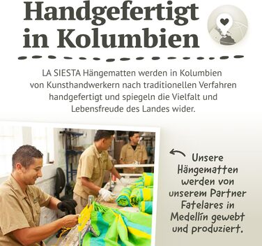Гамак LA SIESTA® Brisa – класичний, ручної роботи в Колумбії, ширина 160 см, блакитний, для дому та відпочинку на природі (кріплення до дерева та стіни)