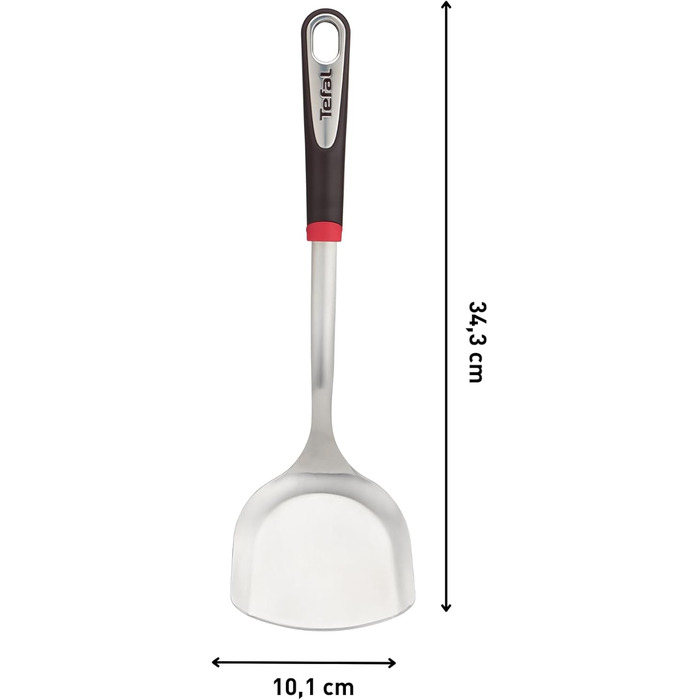 Tefal Ingenio Inox вінчик нержавіюча сталь 35.15x9.2x7 см, лопатка для воку - оригінальний набір