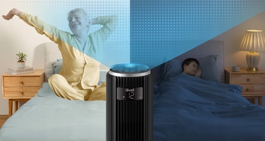 Колонний вентилятор Levoit TempSense 36 DC, чорний