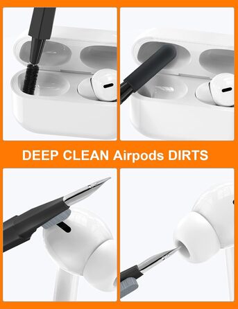 Набір для чищення клавіатури та екрану 20 в 1: очищувач екрану, щітка для клавіатури, для ноутбука, планшета, комп'ютера, монітора, камери (чорний)