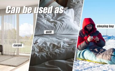 Сплячий мішок 3-4 сезони, водовідштовхувальний, легкий, для піших прогулянок, кемпінгу та подорожей, підходить для дорослих та дітей, 220 x 150 см