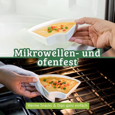 Snack Server - 26 cm - Multiple bowls with space for delicious snacks - Rotating serving platter with high-quality ceramic bowls - Perfect for snacks, dips, fruit and much more