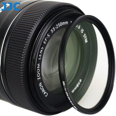 Фільтр JJC UV, 49 мм, ультратонкий, багатошарове покриття, захист від UV-променів, об'єктив для Canon Sony DSLR з різьбою 49 мм (Срібний)