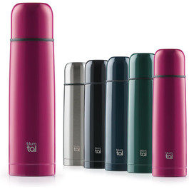 Термос Blumtal® 500 мл з нержавіючої сталі, без BPA, з чашкою. Червоний/Ягода. Зберігає тепло та холод.