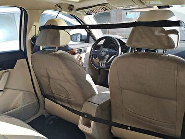 Сітка для собак у машину: захист та безпека на задньому сидінні (120x70 см)