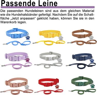 Персоналізоване собаче нашийник з металевою застібкою: напис та номер телефону, регульовані розміри для великих та середніх собак (Collar 07)