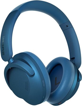1MORE SonoFlow навушники з активним шумозаглушенням, Bluetooth, 70 годин, LDAC, Hi-Res, Over-Ear, для дзвінків (блакитні)