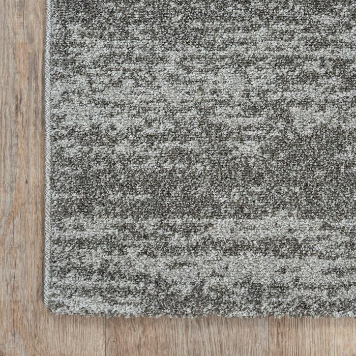 Килим SANAT Oslo для вітальні - сірий, 80x150 см. Сучасний дизайн, підходить для вітальні, коридору, їдальні, спальні, кухні та дитячої кімнати