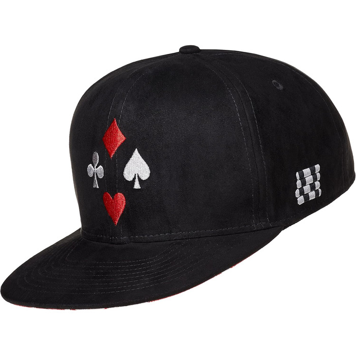 Кепка Snapback Cadency® Poker, чорна, унісекс, регульована, для чоловіків та жінок