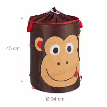 Relaxdays Pop-Up Laundry Basket for Kids