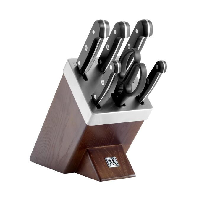 Набір ножів ZWILLING Gourmet самозагострювальний, 7 предметів, нержавіюча сталь, Німеччина, коричневий