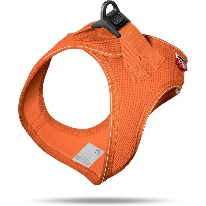 Шлейка для собак з кільцем D-Ring чорного кольору (curli D-Ring Buckle, 3XS, Mandarin)