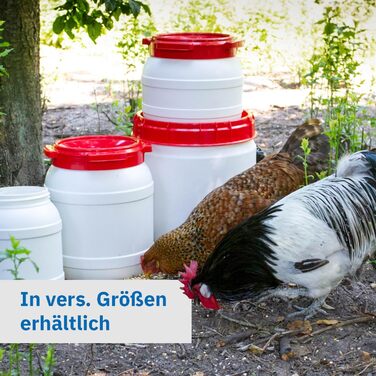 Контейнер для корму для тварин Box Fabrik з кришкою та лопаткою | 15 літрів, HDPE, преміум-якість