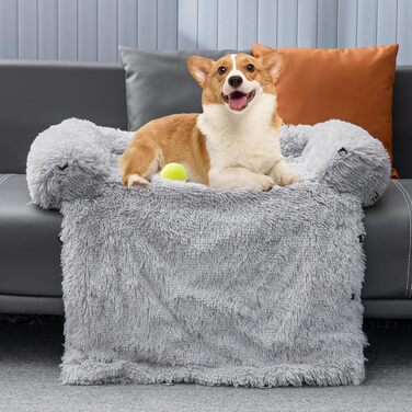 Захист для дивана Mora Pets: м'яка собача подушка, водовідштовхувальний килимок для собак, 89 x 112 x 15 см (4-в-1), сірий