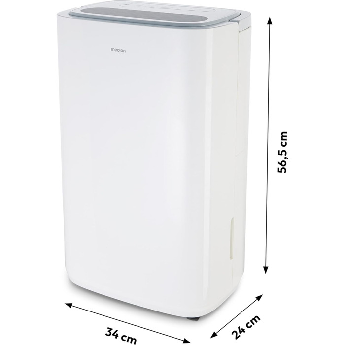 Електричний осушувач повітря MEDION DH10 - 12L, 15м², тихий, з таймером