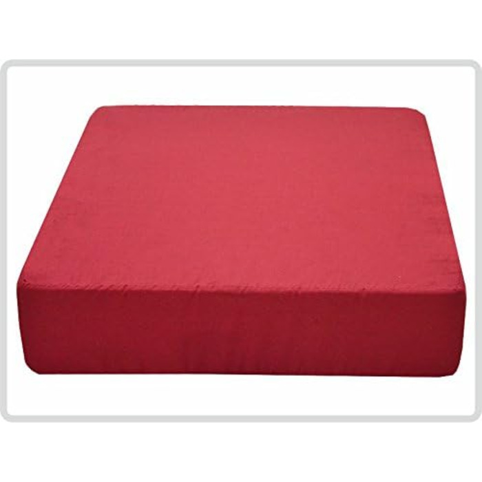 Потовщена подушка для сидіння 40x40x10 см, червона – сидіння для стільця, підвищення висоти, подушка на підлогу