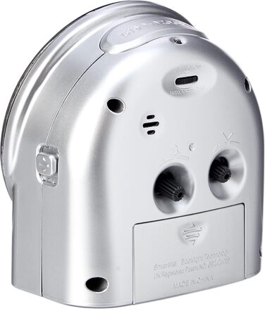 Acctim 14287 Central Alarm Clock, Silver