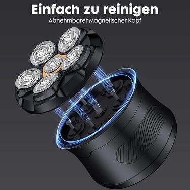 Електричний голкострум для гоління голови чоловічий, вологостійкий, з USB-C, легко чистити