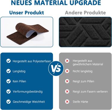 Килимок на сходи, антиковзаючий, 20x76 см (15 шт.), килим-прогун для сходів, багаторазовий клей для всіх чистих, гладких сходів, захисна килимова стрічка для дітей, (Коричневий)