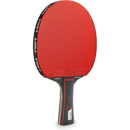 Тенісний стіл Joola Match PRO: схвалений ITTF, універсальний, змагальний стіл для пінг-понгу, 4 зірки, чорний/червоний, товщина гуми 1.8 мм