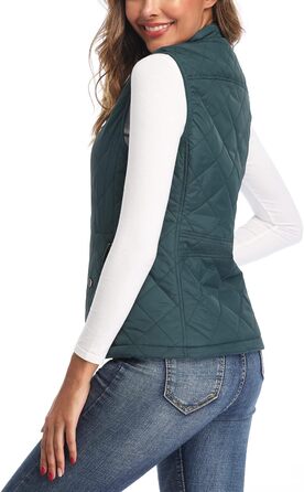 Жіноча жилетка LONGKING: легка, без рукавів, з капюшоном, для активного відпочинку, зелена