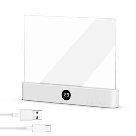 LED Лампа для читання книг Smart Panel з 3 режимами та таймером, нічник на приліжкову тумбочку, USB акумуляторна, біла