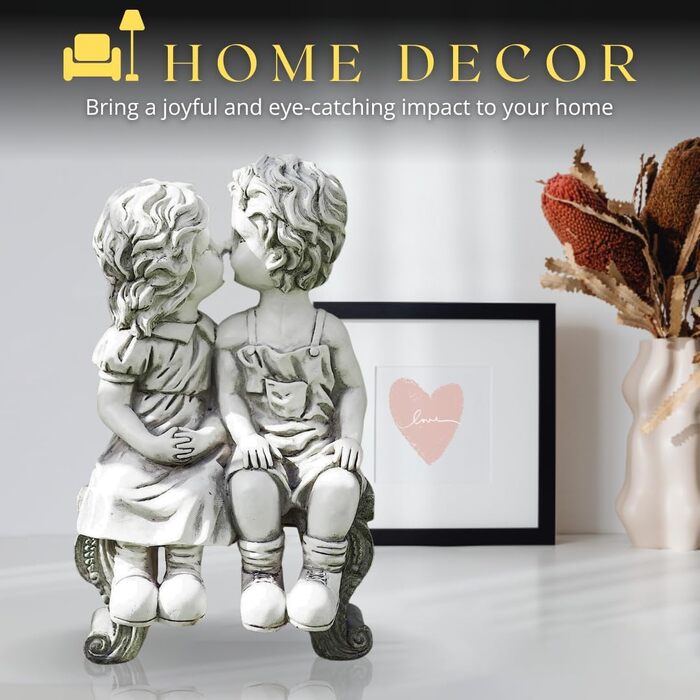 Garden Mile®, Garden Sculptures, Stone Effect, Artificial Resin, Garden Decoration, Stone Statues, Courtyard, Decoration, Gnomes