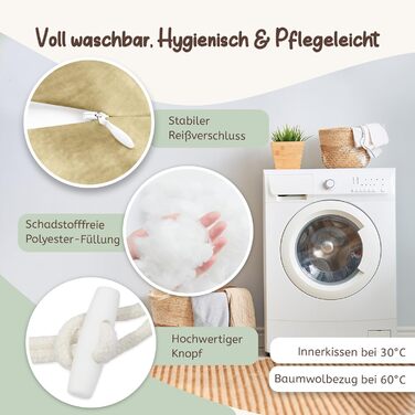 Подушка для вагітних Joyfill Stillkissen XXL: для сну на боці та годування | З м'якою мусліновою наповнювачем (Оливковий, 170 см)