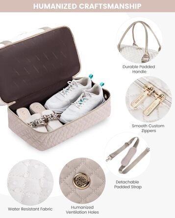 Спортивна сумка LOVEVOOK для жінок, велика ручна поклажа, дорожня сумка-дуffel, містка для подорожей, сімейна, для фітнесу, басейну, лікарні, догляду за дитиною (2 шт., бежевий, рожевий)