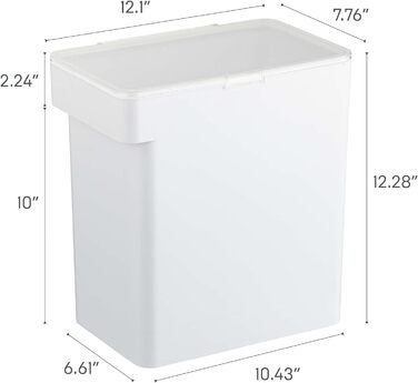 Контейнер для корму для домашніх тварин YAMAZAKI 5612 Tower, 3.5 кг, ABS-пластик/силікон, мінімалістичний дизайн