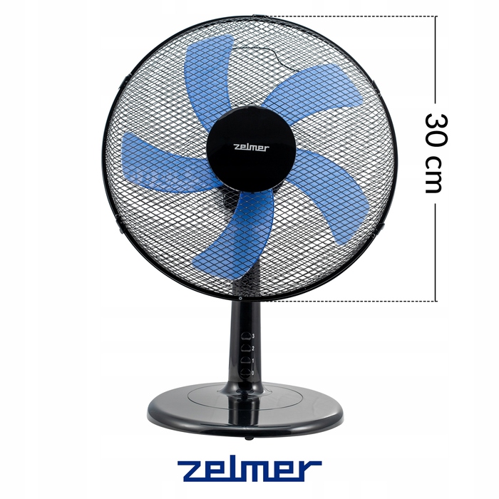 Настільний вентилятор Zelmer ZTF0300, чорний