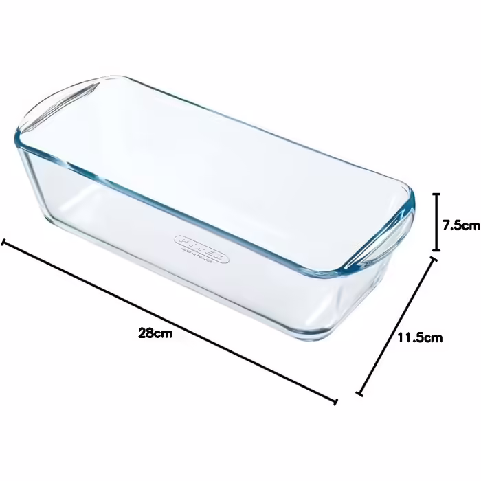 Pyrex Classic Bake and Enjoy Glass Casserole Dish, 28 cm, 1.5 l, clear (2 pieces)