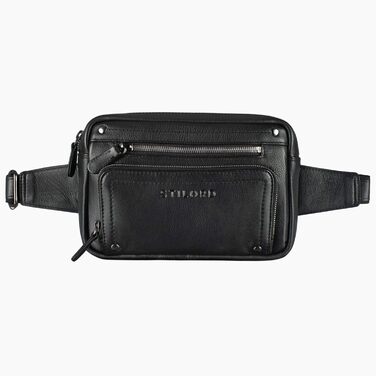 STILORD Сумка на пояс з екошкіри Vintage для чоловіків, жінок та дітей. Сумка через плече, на пояс, для подорожей, фестивалів, спорту. Чорний колір