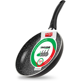 Сковорода антипригарна GadHome Classic 20 см, чорна | Для індукційних плит | Алюмінієва сковорода з ергономічною ручкою | Без PFOA для здорового приготування | Можна мити в посудомийній машині