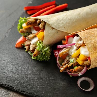 Relaxdays Slate Plates Set of 6, Large Serving Plates made of Slate, for Serving & Labeling, 30x40 cm, Anthracite
