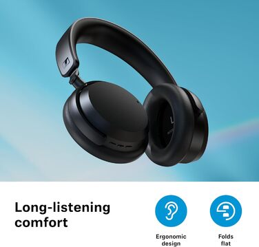 Навушники бездротові Sennheiser ACCENTUM з шумозаглушенням Bluetooth, білі - до 50 год роботи, гібридний ANC, комфорт для подорожей та навчання