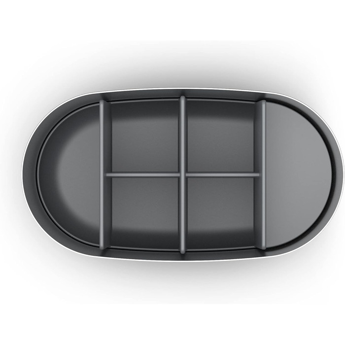 Joseph Joseph EasyStore - Luxus Edelstahl Zahnbürstenhalter Caddy Badezimmer Lagerung, groß - Steel