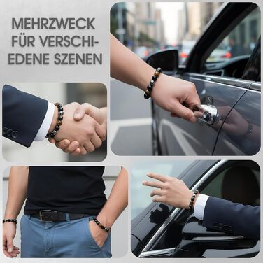 Браслет з тигровим оком та чорним турмаліном: захист, оберіг, подарунок для друзів, чоловіка, батька (еластичний)